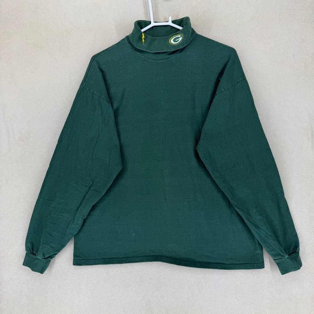 Green Bay Packers Pro Layer‎ Turtleneck Long Sleeve Shirt Mens XL NFL Football